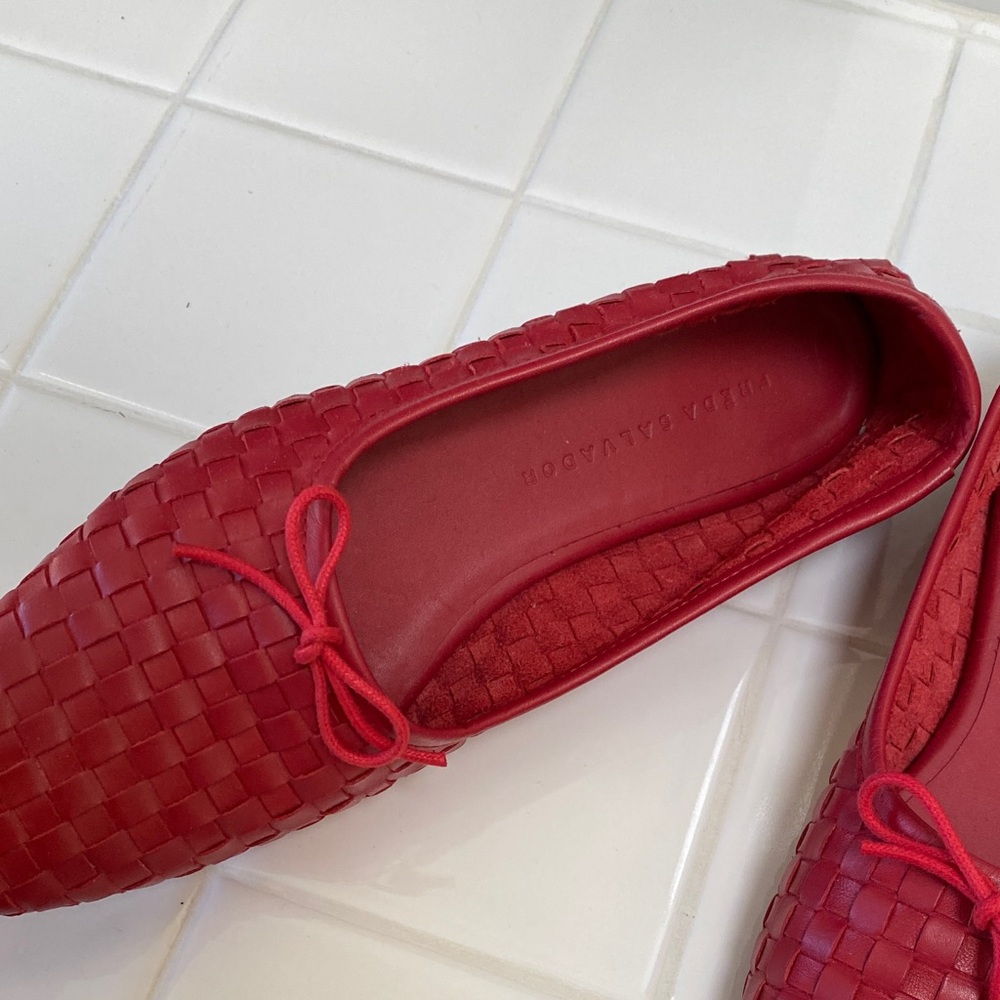 Freda Salvador Red Jada Flats - Picture 2 of 6